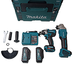 Набір акумуляторного інструменту Makita 2 в 1 (36V/5A) гайковерт Makita DTW 285, болгарка Makita DGA 404