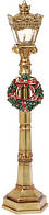 Декоративний ліхтар "Різдвяний" з LED підсвічуванням 49см, полістоун, золото TOS