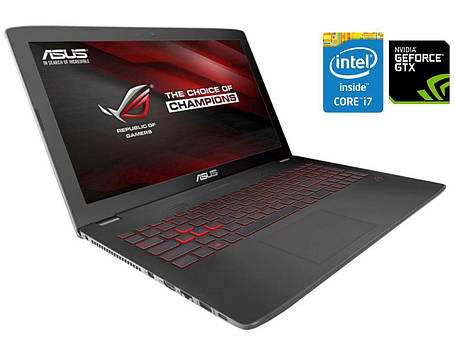 Ігровий ноутбук Asus ROG GL752VW/ 17.3" 1920x1080/ i7-6700HQ/ 16GB RAM/ 480GB SSD/ GTX 960M 2GB, фото 1