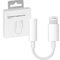 Адаптер для Apple Lightning to 3.5mm Headphone Jack (ААА) (box, no logo) TOS