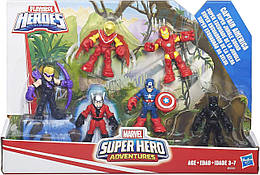 Ігровий набір фігурок супергероїв Марвел Playskool Heroes Super Hero Adventures Marvel B5020