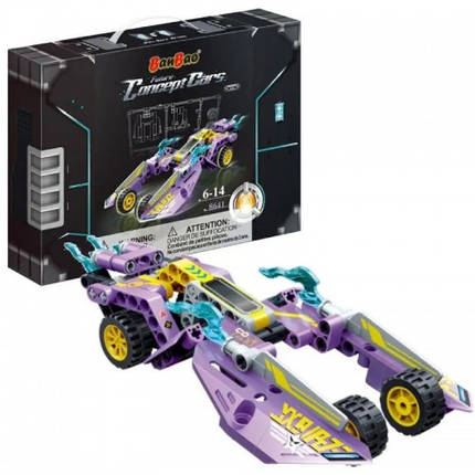 Конструктор BANBAO Ексклюзивні авто Фіолетова галактика арт 8641 (250 елм.) р.12х7х8 5см, фото 1