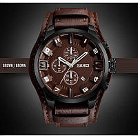 Мужские часы Skmei 9165 Brown-Brown классические e11p10