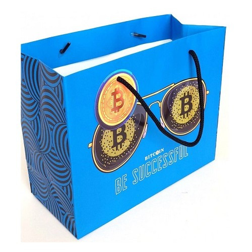 Пакет паперовий з ручками 23х18х10 см диз. GB22-231810-17 NEON 10 шт. в упаковці