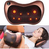 Роликовый массажер для спины и шеи Massage pillow GHM 8028 (массажная подушка) e11p10