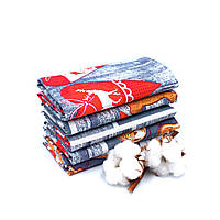 Кухонные полотенца Luxyart "Чудеса рождества" размер 35*70 см рогожка 5 шт (LQ-972)