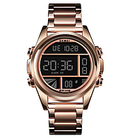 Наручные мужские часы Skmei 1448 Indigo Розовое золото e11p10