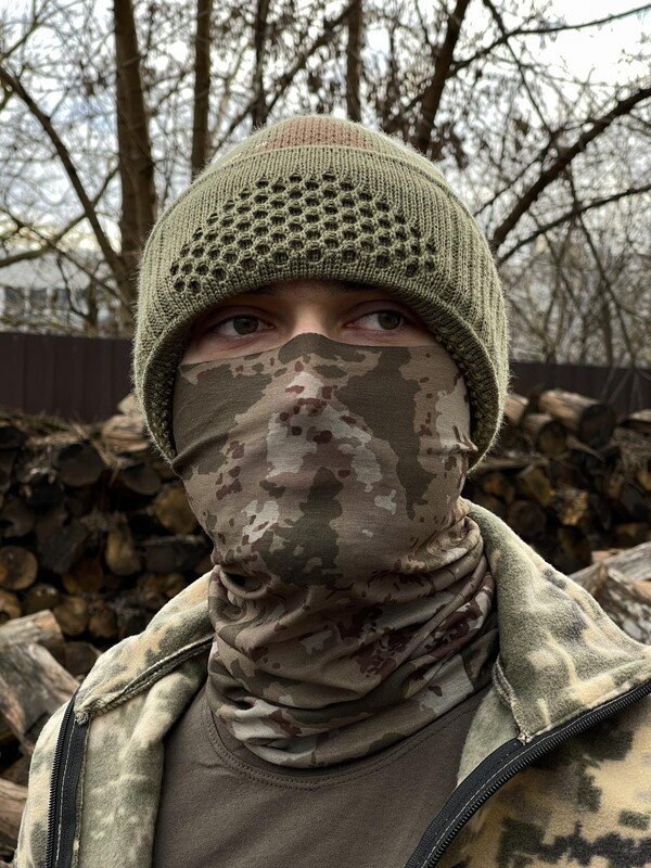 Камуфляжний бафф чоловічий Intruder тонкий зеленого кольору