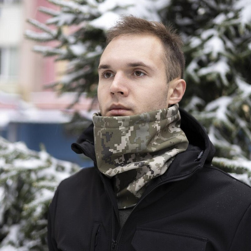 Бафф піксель Soft shell для чоловіків Pobedov утеплений кольору хакі