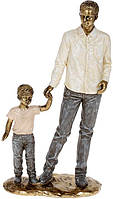 Декоративная статуэтка "Папа и Сын" 12.5х6х22.5см, полистоун TOS