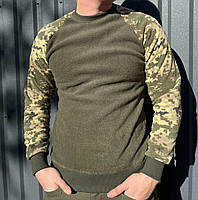Тактический мужской флисовый свитер (Олива-пиксель) 5XL e11p10
