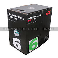 2E Кабель CAT 6, U-UTP, 305м, AWG 23/1, LSZH-1, зелений