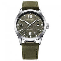 Водостойкие механические часы Ochstin Military silver стильные наручные часы для мужчин