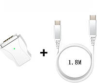 Зарядный кабель Aioum USB C Magsafe 2 T типа 45 Вт/60 Вт/85 Вт длиной 1,8 м