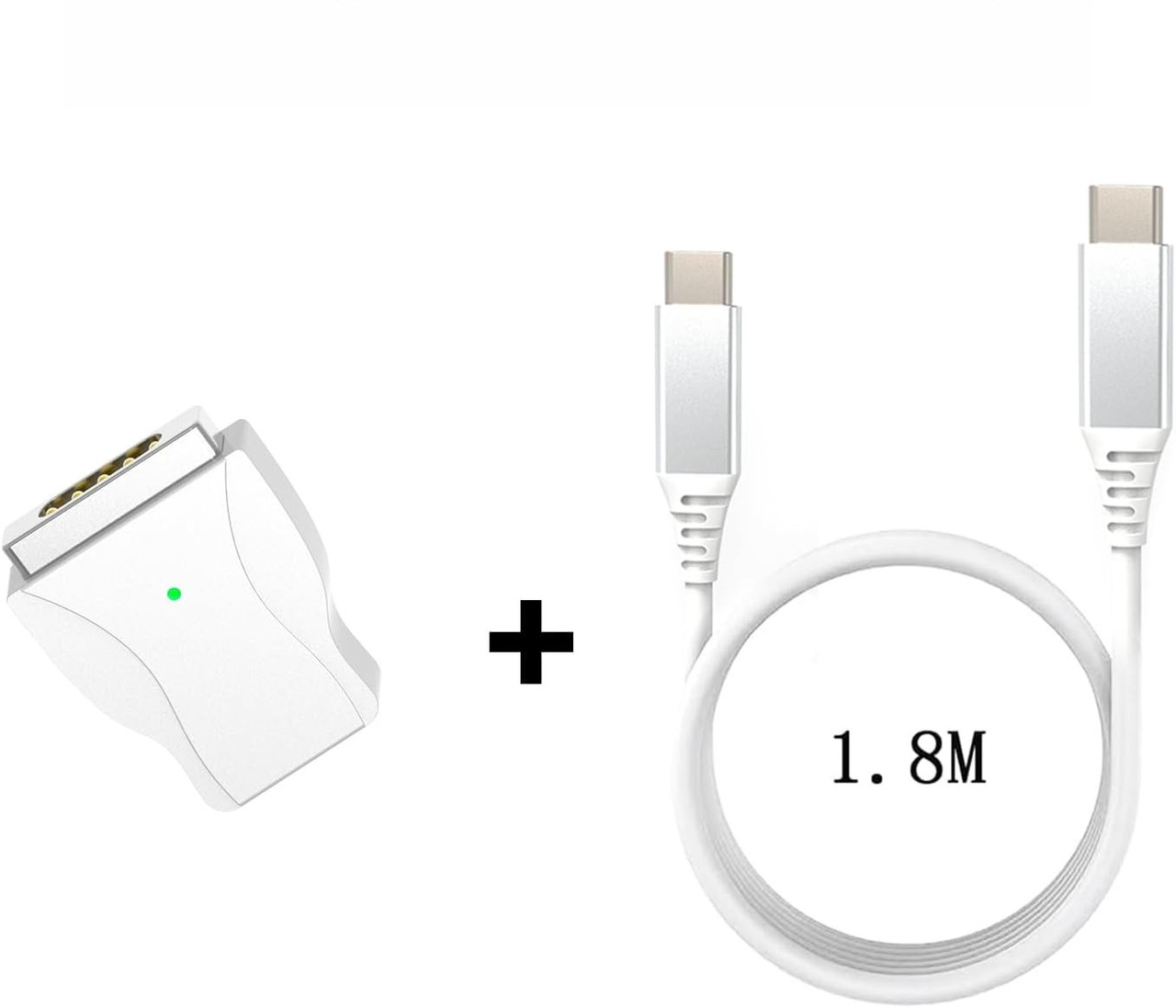 Зарядний кабель Aioum USB C — Magsafe 2 T типу 45 Вт/60 Вт/85 Вт завдовжки 1.8 м