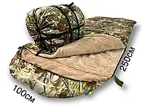 Спальный мешок 2в1 на меху (до -35) высокий 250см