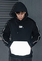 Худи стаф для мужчины Staff reflective oversize fleece DBUY Худі стаф для чоловіка Staff reflective oversize