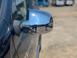 Накладки на дзеркала (2 шт) V-2 Хромований пластик для Dacia Duster 2008-2018 рр