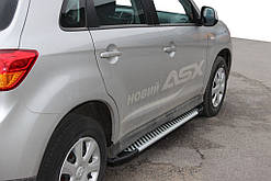 Бокові пороги Line (2 шт., алюміній) для Mitsubishi ASX 2010-2023 рр