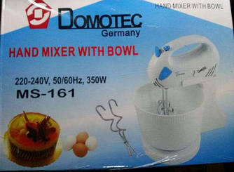 Міксер ручний із чашею Domotec 400 Вт Німеччина