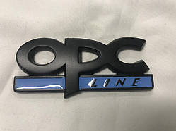 Металевий шильдик OPC Line (Чорний) для Тюнінг Opel