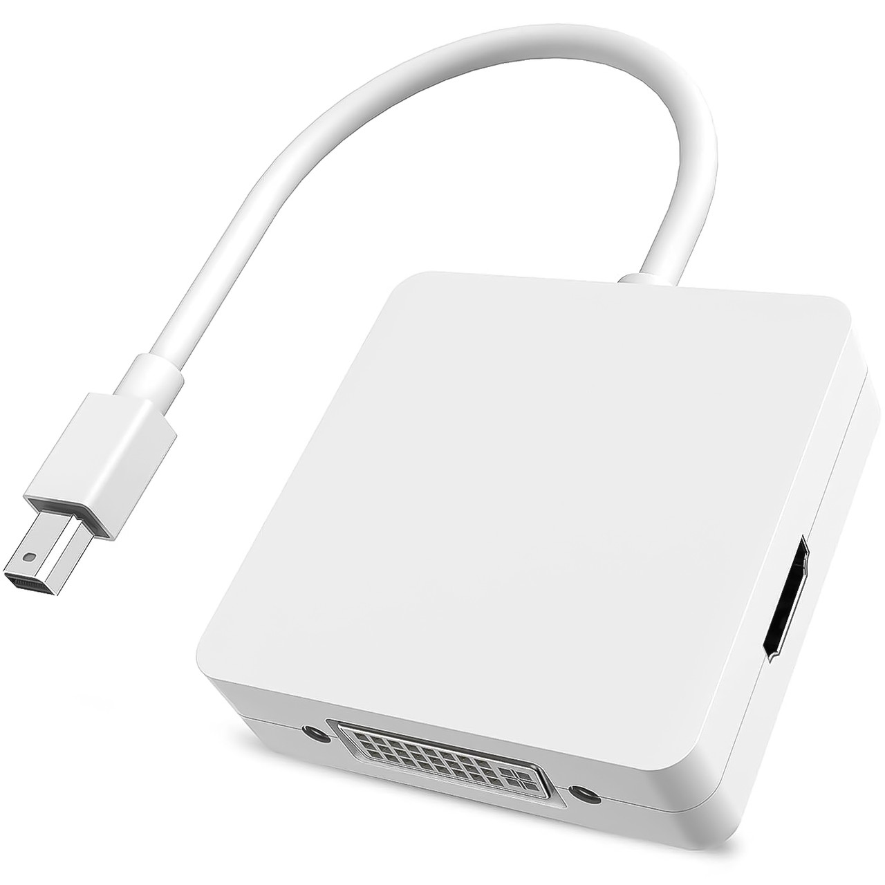 Адаптер / розгалужувач з mini Display Port на HDMI/VGA/DVI порти Addap MDPA-01Mix | перехідник 3в1 для передачі відеосигналу,