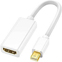 Адаптер, переходник с Mini DisplayPort Male на HDMI Female интерфейс Addap MDP2HDMI-01, для передачи