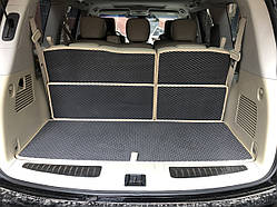 Килимок багажника 5 частин (EVA, чорний) для Nissan Armada 2016-2024 рр