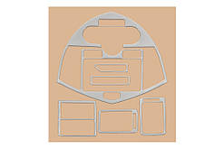 Накладки на панель (2002-2006) Алюміній для Kia Carens рр