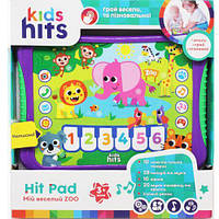 Планшет Kids Hits арт. KH01/005 (48шт)`Мій веселий Zoo`батар, на укр,назви тварин,звуки,вірши,мелодіі,гра,р-р 23,8*17*2см,