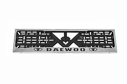 Рамка під номер хром Daewoo (1 шт, нержавіюча сталь) для Тюнінг Daewoo