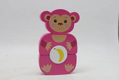 Дерев?яна іграшка Kids hits арт. KH20/002 (40шт) мавпочка 4 деталі кор. 18,5*27,9*3 см
