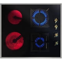 Комбінована електро газова варильна поверхня Luxor GH 62 SS Retro