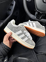 Зимние кроссовки Adidas Campus Grey Fur мех