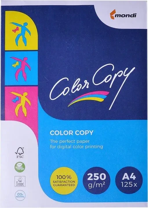 Офісний папір A4 250г/м2, 125 аркушів, Color Copy Mondi