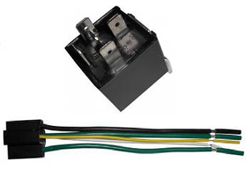 Пятиконтактное реле SCB-1230, 30А, 12V, Convoy з колодкою реле