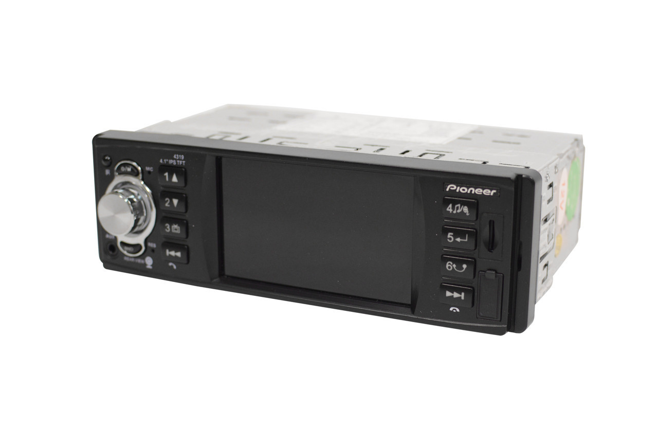 Автомагнітола Pioneer 4319 з екраном 4.1″+ блютуз MP5 (магнітола Піонер 1 Дін), фото 1