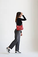 Элегантая женская сумка Yves Saint Laurent в красном цвете люксова эко кожа лоран
