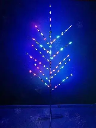 Світлодіодне дерево на стійці 1.5 м 72Led, Зірки, Мультик, фото 3