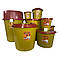 Пластиковий контейнер для утилізації медичних відходів 25 л, жовтий, вторинний пластик Afacan Plastik, фото 5