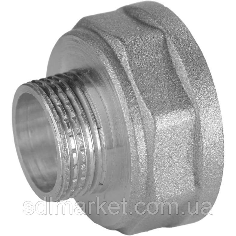 Редукційний перехідник 2"х1 Н нікельований восьмигранний NK853O OPTIMUM