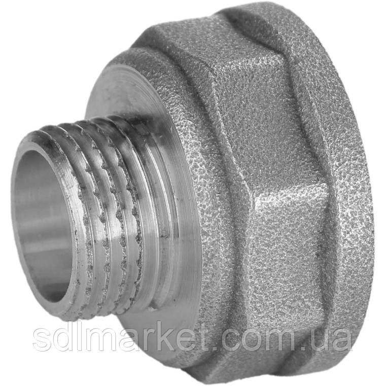 Редукційний перехідник 2| х1 1/4| ВН нікельований восьмигранний NK863O OPTIMUM