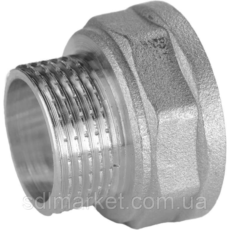 Редукційний перехідник 2"х1 1/2" ВН нікельований восьмигранний NK873O OPTIMUM