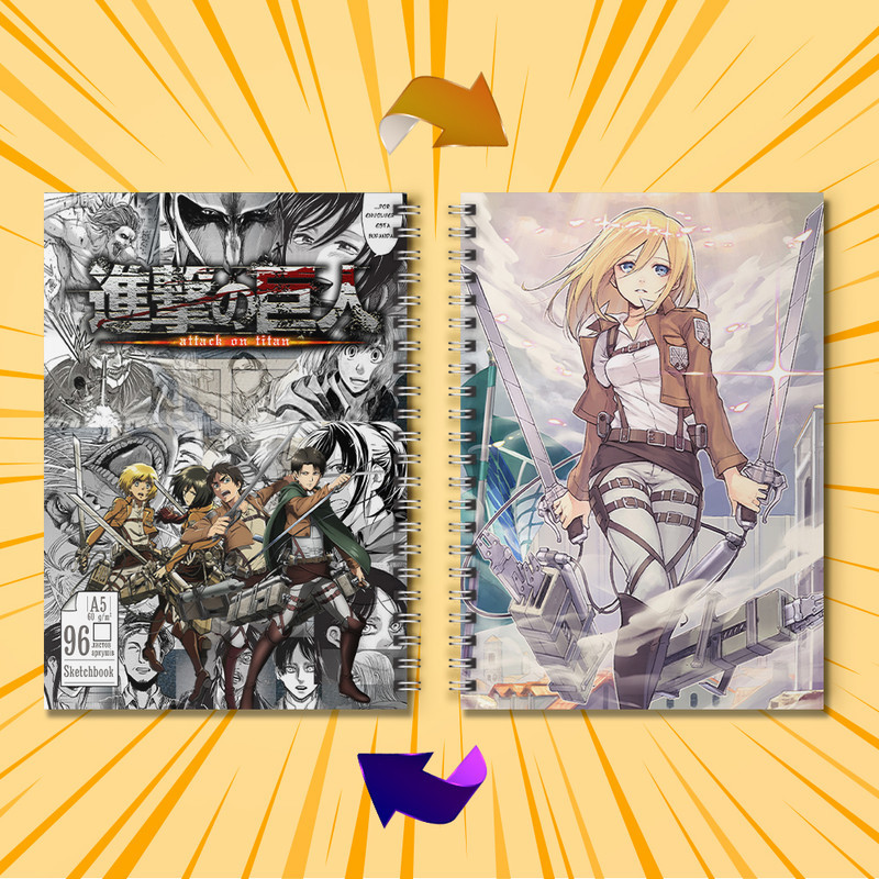 Скетчбук Аніме 96 л Attack on Titan 04