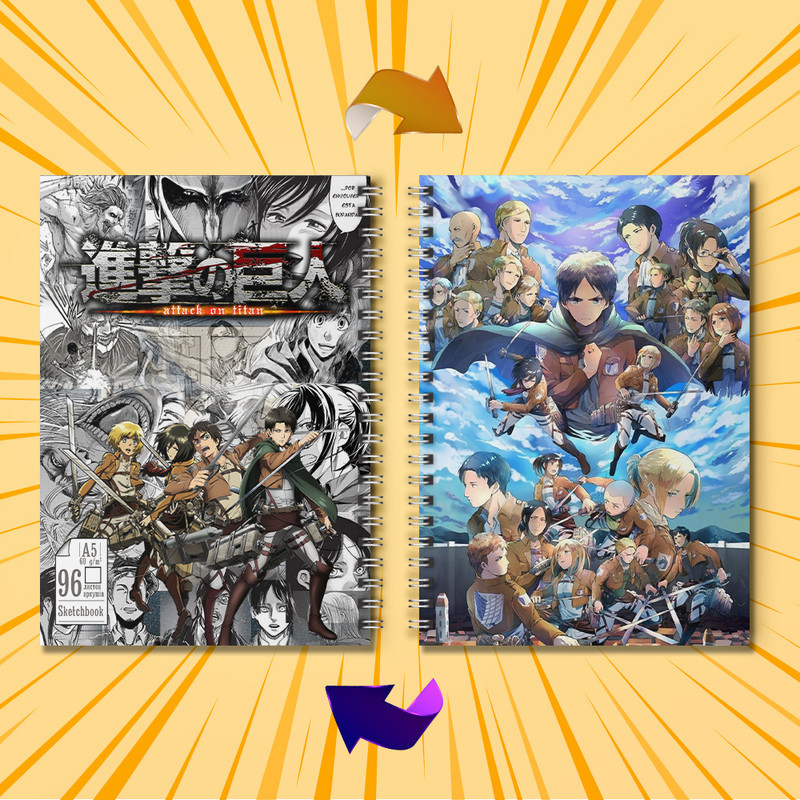 Скетчбук Аніме 96 л Attack on Titan 07