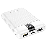 Повербанк 10000 mAh з вбудованими кабелями BOROFONE BJ20 Power Bank + кабелі Type-C, Lightning, MicroUSB, фото 2