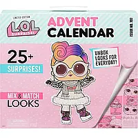Адвент-календарь ЛОЛ Сюрприз 2022/2023. L.O.L. Surprise! Advent Calendar. Новогодний набор с куклой