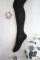Колготки чёрные с люрексом "NELA" для маленькой девочки (92-98 / 2,5-3 года см.) Wola