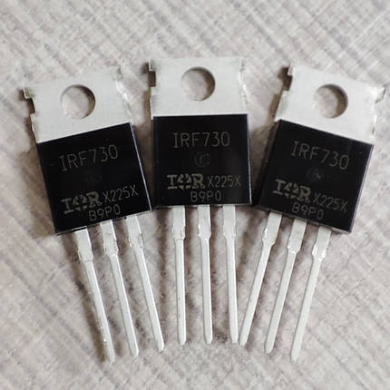 Транзистор IRF730 IR MOSFET N-Канал 400В 0,75 Ом 5,5А TO-220-3, фото 1