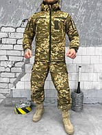 Мужской тактический зимниий костюм Горка пиксель Комплект военный куртка штаны мембранный